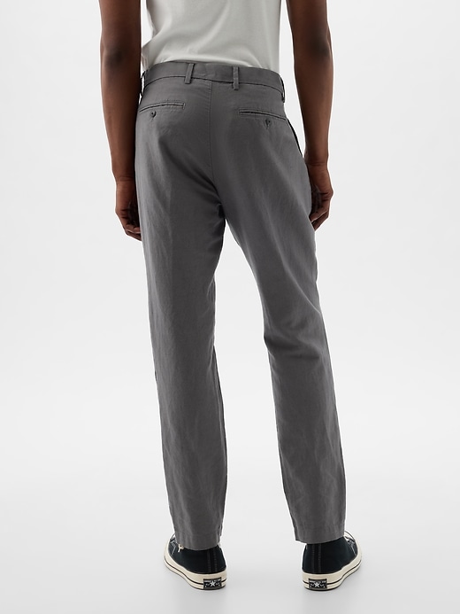 Image number 4 showing, Linen-Cotton Trousers in Slim Fit