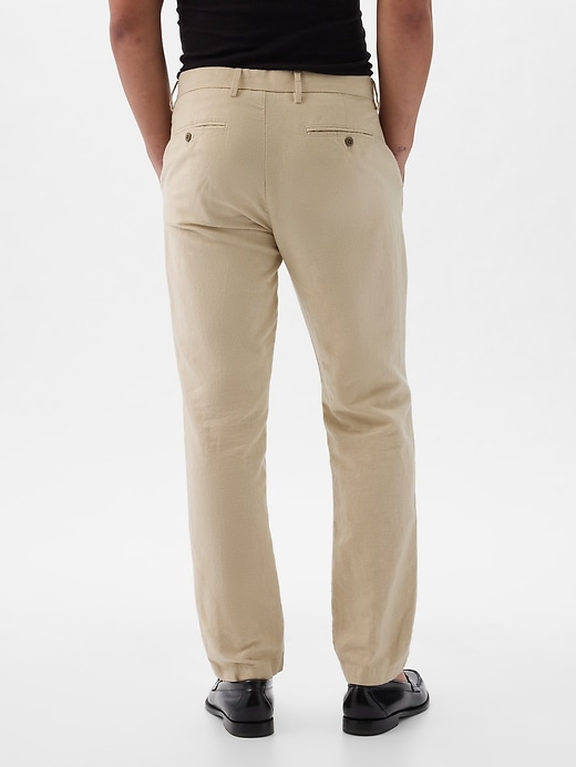 Image number 9 showing, Linen-Cotton Trousers in Slim Fit