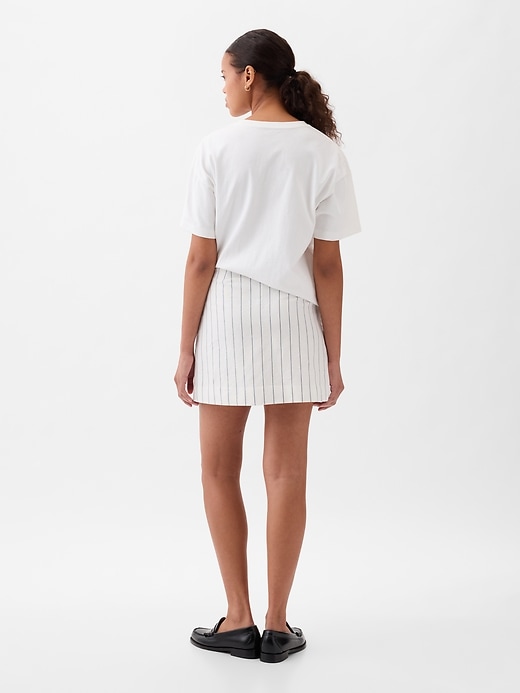 Image number 2 showing, Linen-Cotton Mini Skirt