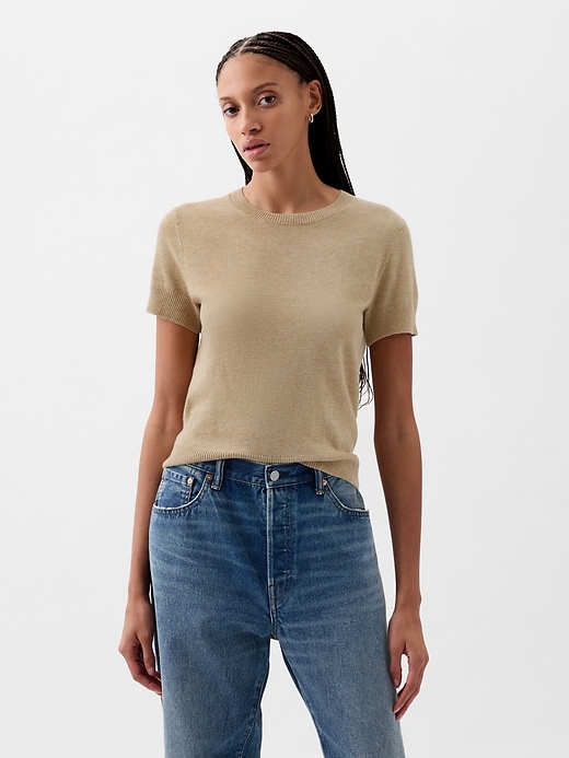 Image number 6 showing, Lightweight CashSoft Cropped Sweater