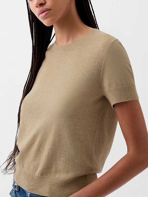 Image number 8 showing, Lightweight CashSoft Cropped Sweater