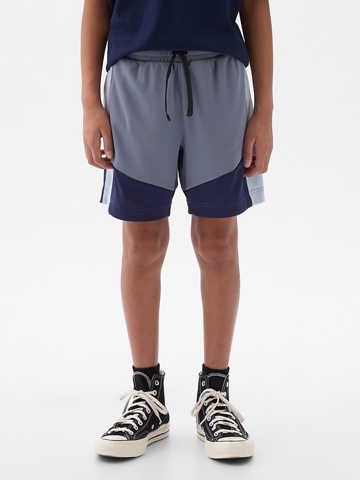 Image number 2 showing, GapFit Kids Fit Tech Mesh Shorts