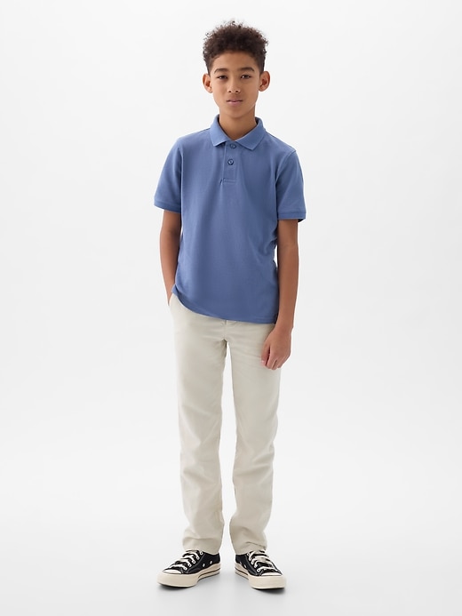 Image number 1 showing, Kids Linen-Cotton Lived-In Khakis