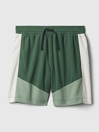 View large product image 10 of 13. GapFit Kids Recycled Mesh Pull-On Shorts