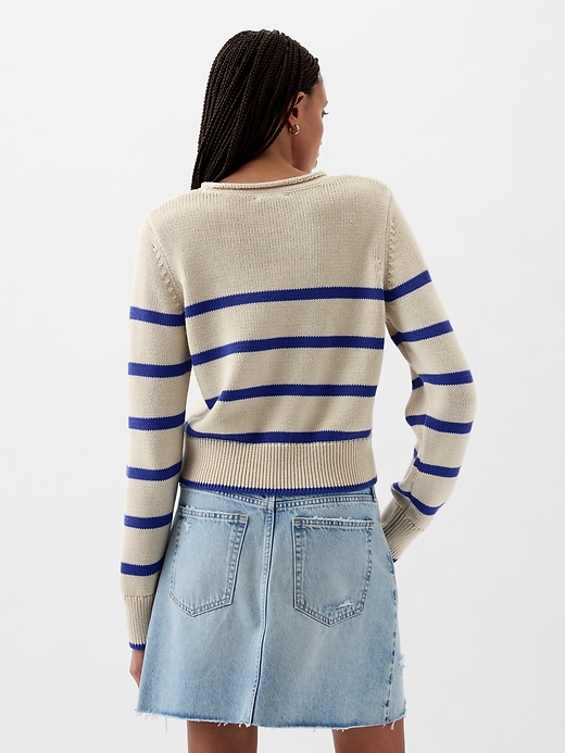 Shrunken Roll Neck Sweater