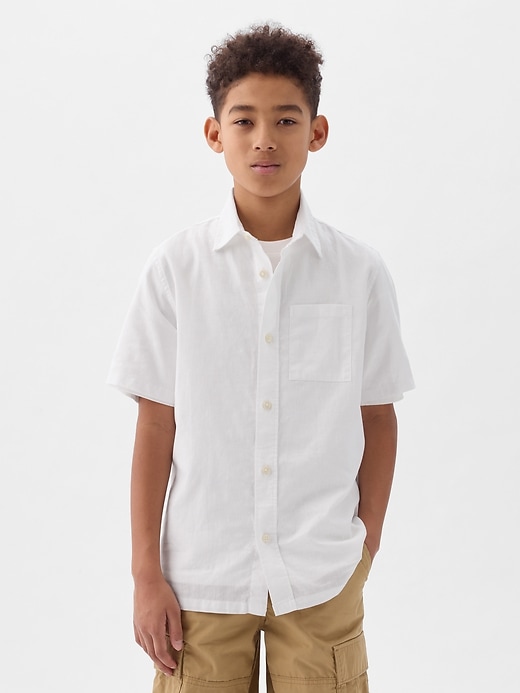 Image number 8 showing, Kids Linen-Cotton Shirt