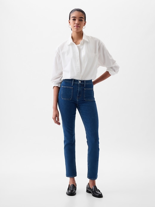 Image number 1 showing, Mid Rise Vintage Slim Jeans