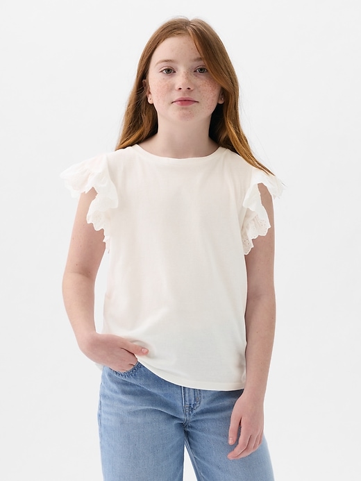 Image number 9 showing, Kids Eyelet T-Shirt