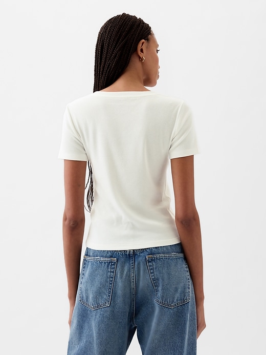 Image number 2 showing, Modern Rib Cropped T-Shirt