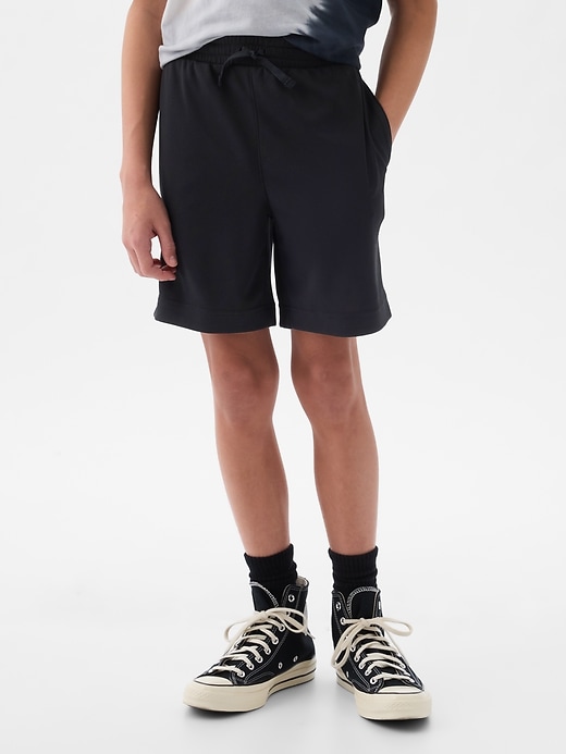 View large product image 1 of 13. GapFit Kids Recycled Mesh Pull-On Shorts