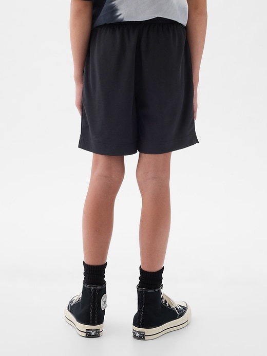 View large product image 2 of 13. GapFit Kids Recycled Mesh Pull-On Shorts