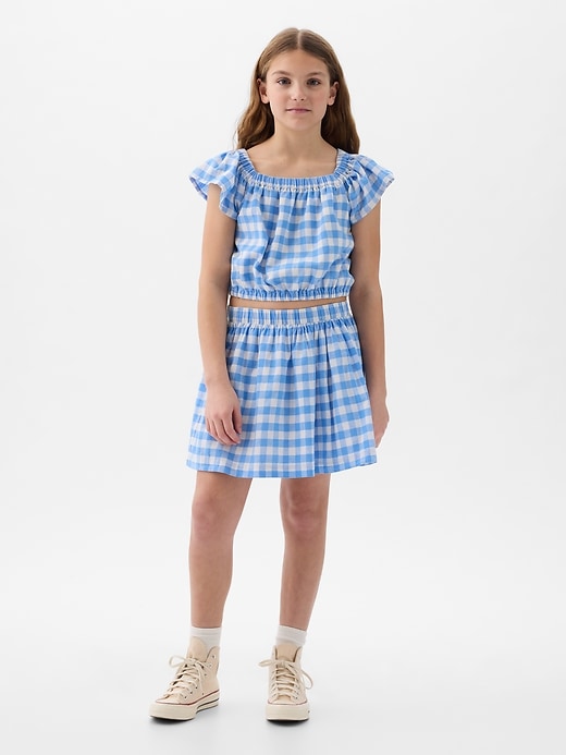 Image number 1 showing, Kids Linen-Cotton Skirt