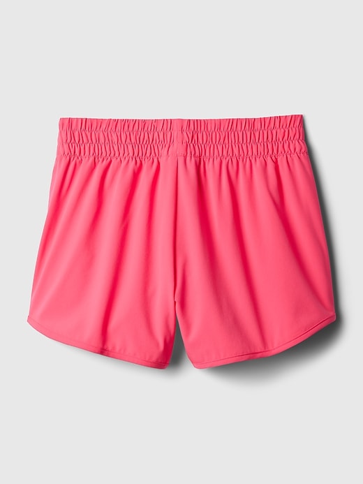 Danskin Now Girls Blue Yellow Pink Geometric Athletic Running Shorts L 10 12