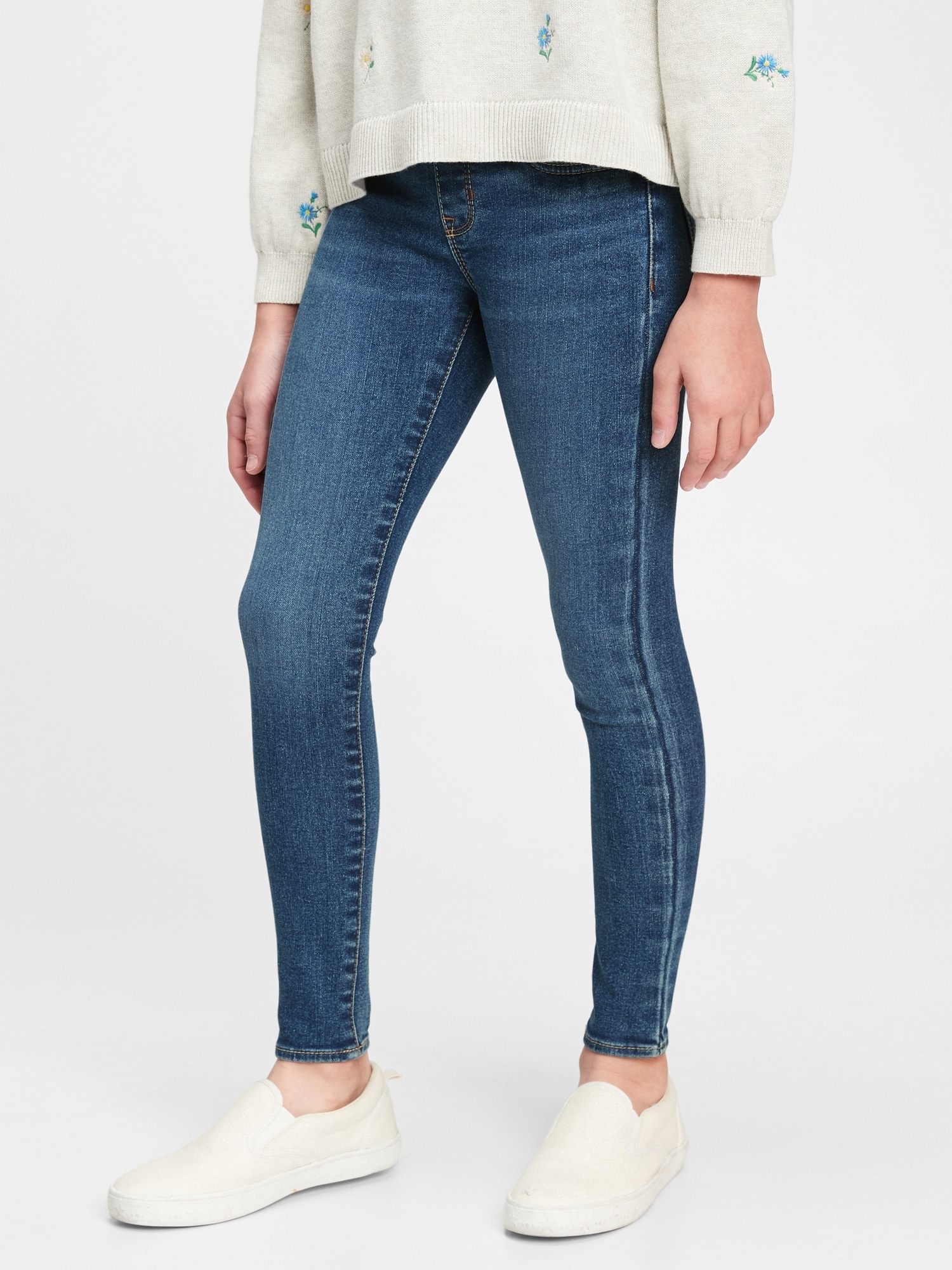 mid rise pull-on jeggings