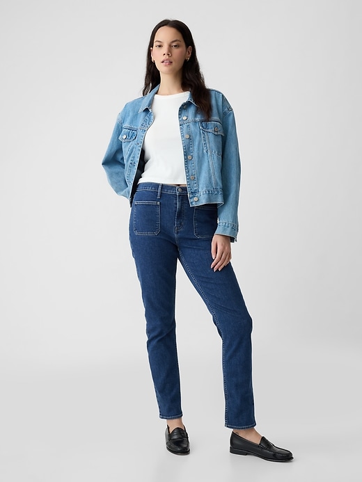 Image number 5 showing, Mid Rise Vintage Slim Jeans