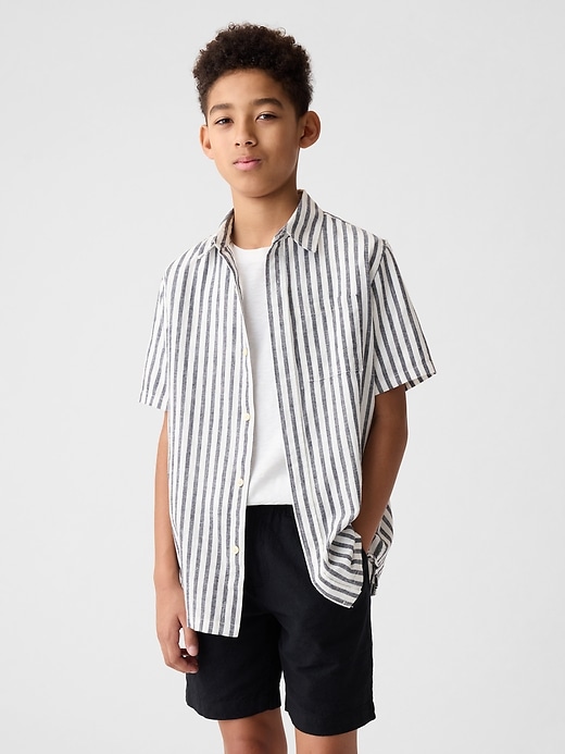 Image number 8 showing, Kids Linen-Cotton Shirt