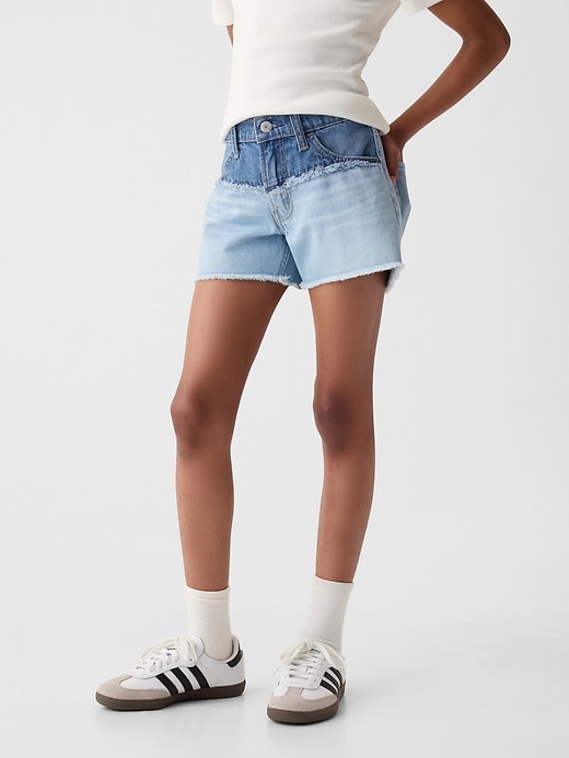 Image number 2 showing, Kids Low Rise Denim Shorts