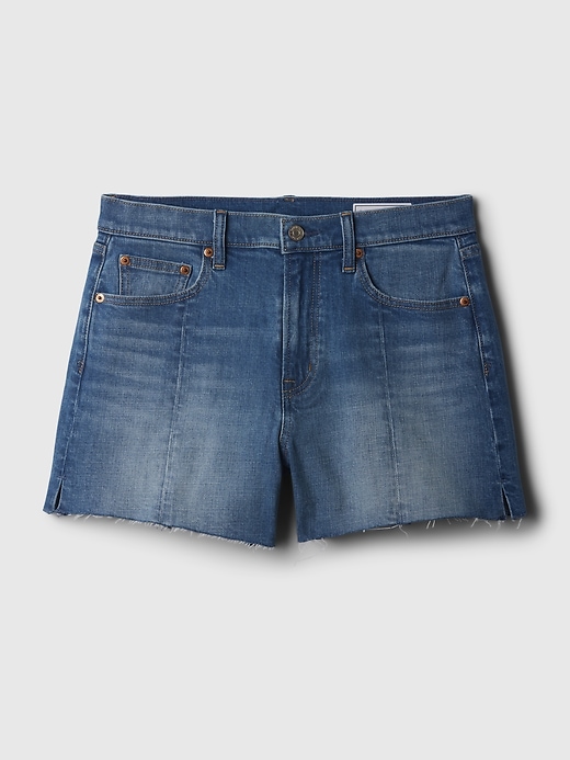 Image number 7 showing, 4" High Rise Girlfriend Denim Shorts