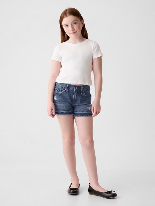 Image number 1 showing, Kids Low Rise Denim Shorts