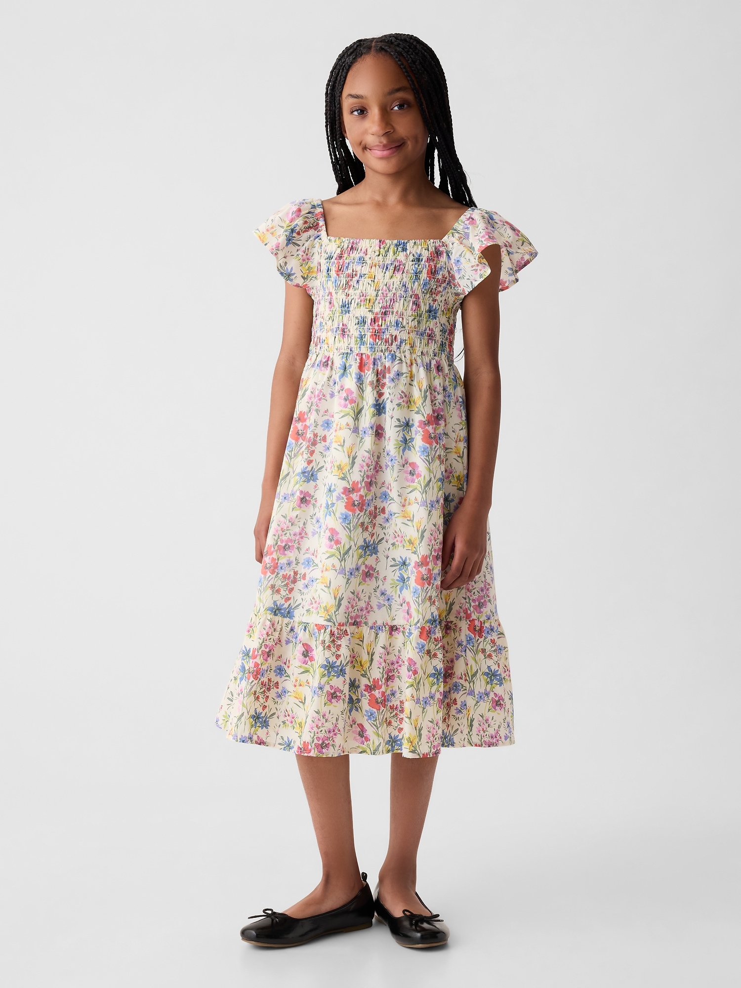 Kids Flutter Print Dress | Gap
