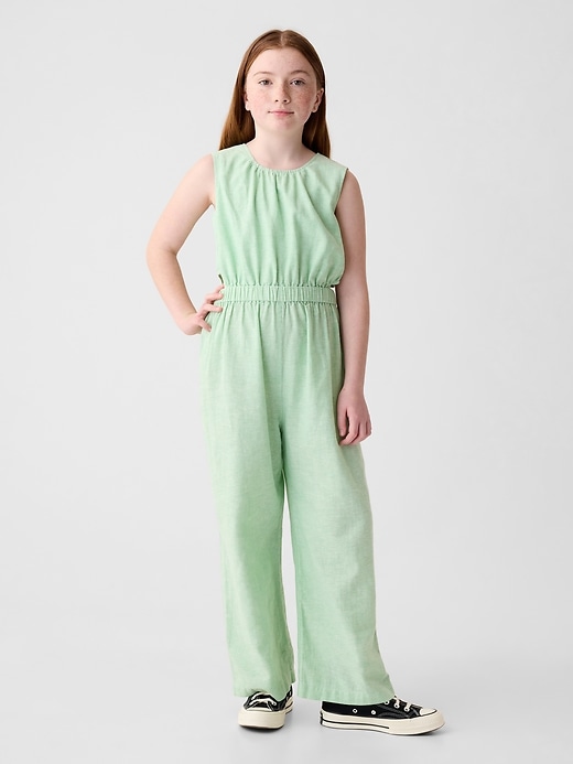 Image number 6 showing, Kids Linen-Cotton Jumpsuit