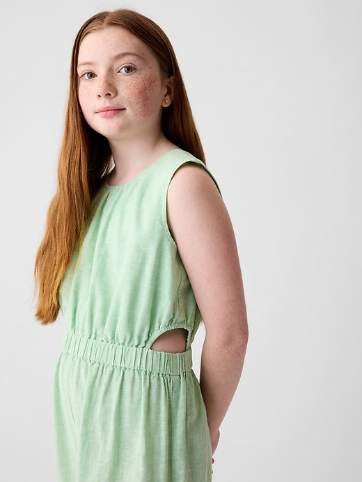 Image number 7 showing, Kids Linen-Cotton Jumpsuit