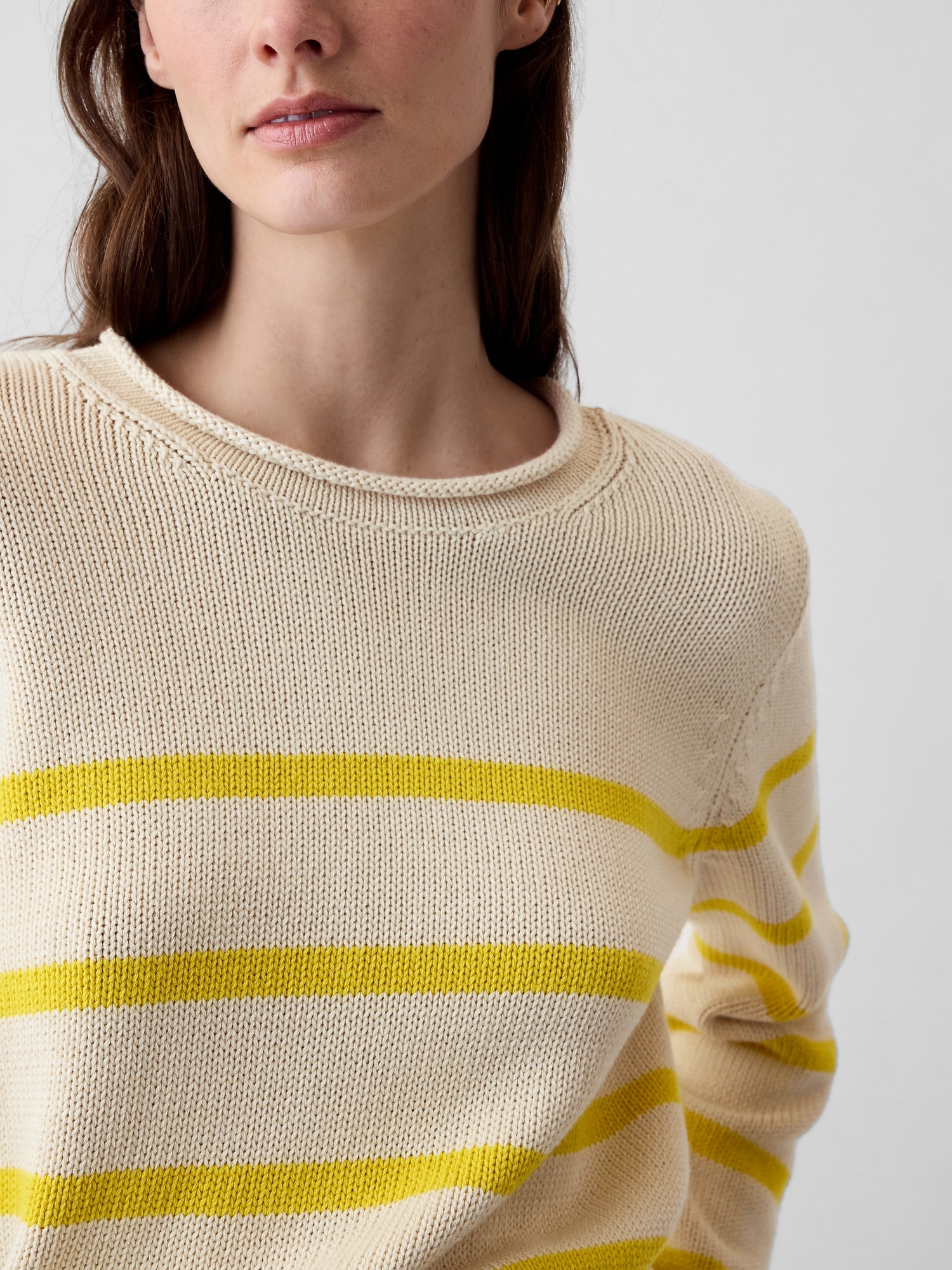 Shrunken Roll Neck Sweater