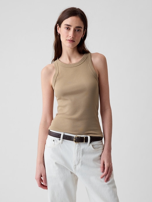 Image number 5 showing, Modern Rib Halter Tank Top