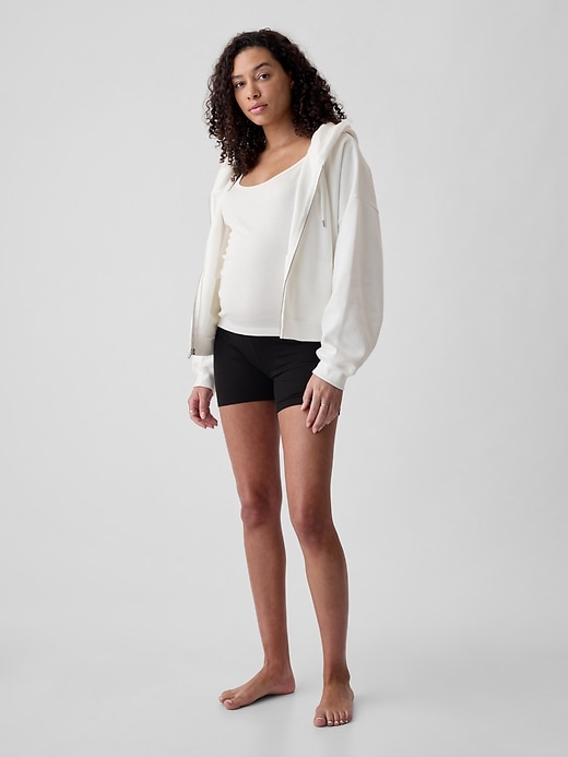 Image number 5 showing, Maternity Rib PJ Shorts