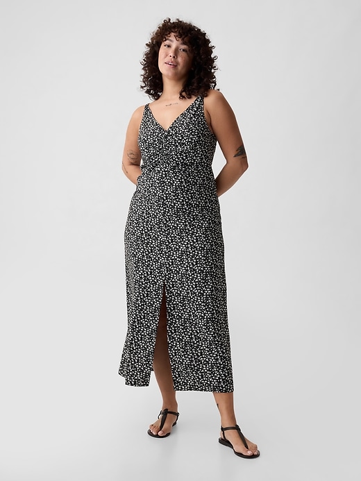 Image number 5 showing, Ruched Slip Midi Dress