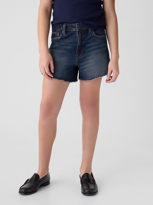 Image number 2 showing, Kids High-Rise Denim Shorts