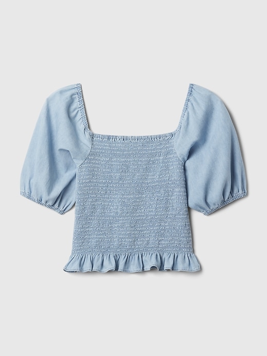 Image number 4 showing, Kids Smocked Denim Top