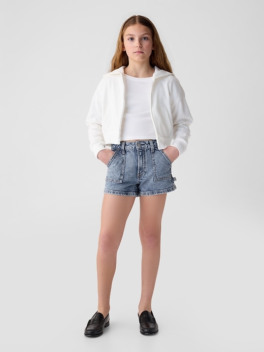 Image number 1 showing, Kids High-Rise Denim Shorts