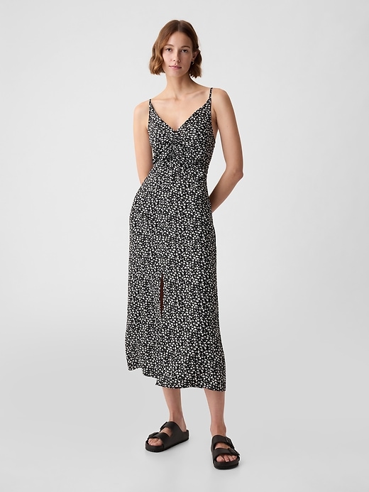 Image number 7 showing, Ruched Slip Midi Dress