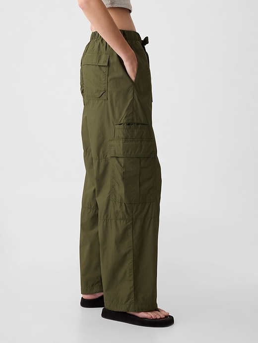 Image number 10 showing, Mid Rise Cargo Parachute Pants