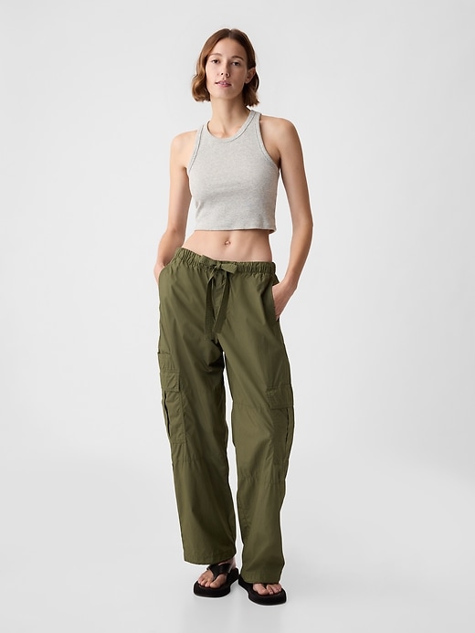 Image number 9 showing, Mid Rise Cargo Parachute Pants