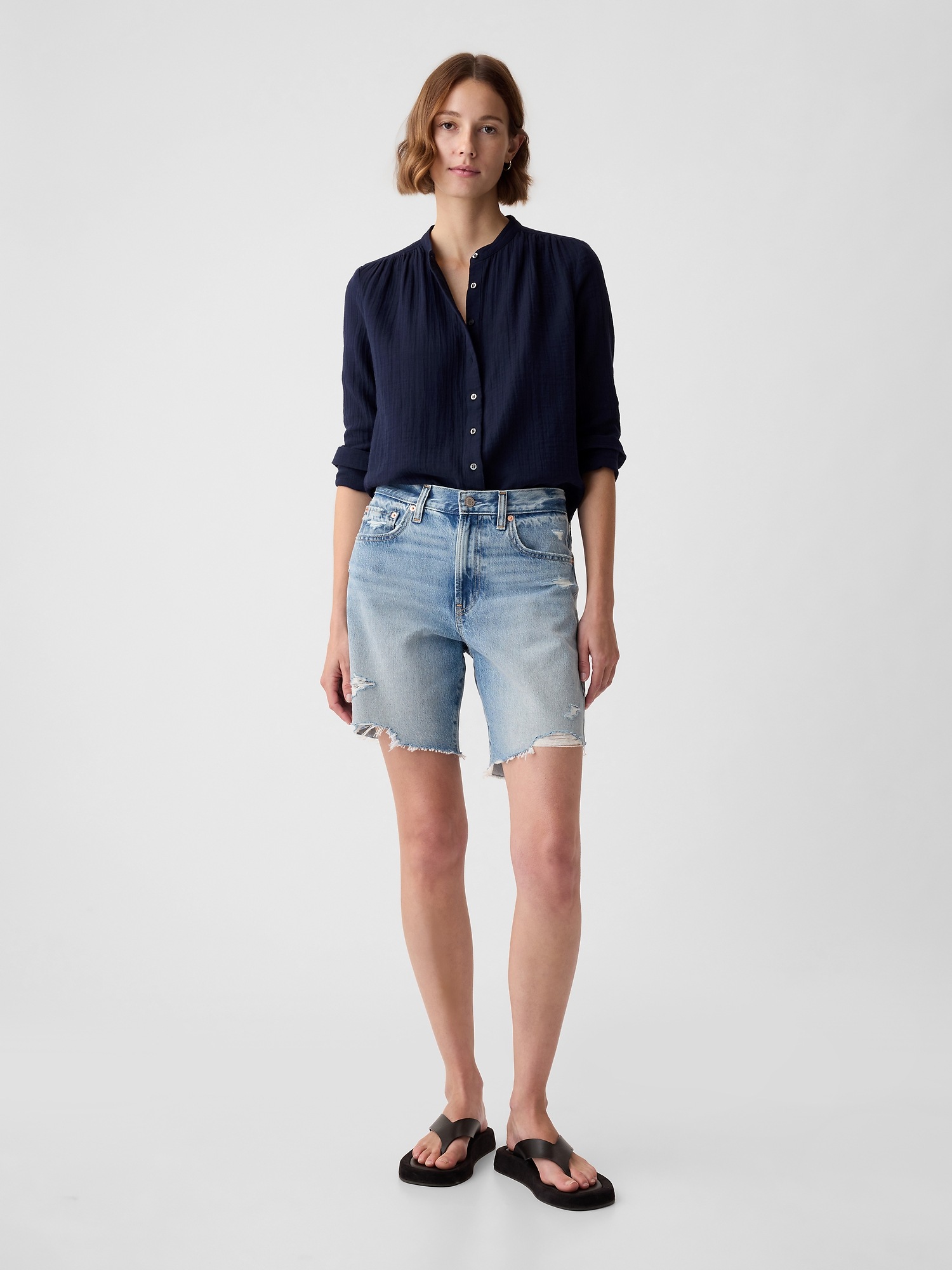 Gap Crinkle Gauze Shirt