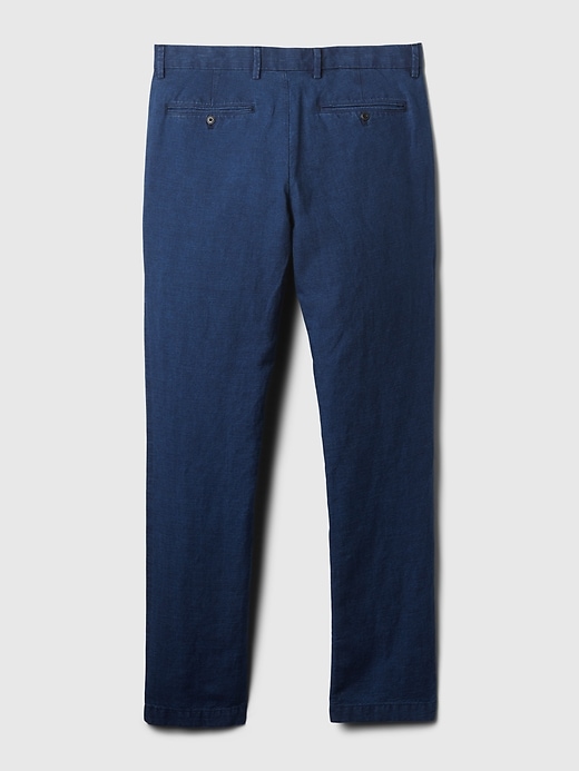 Image number 6 showing, Linen-Cotton Trousers in Slim Fit