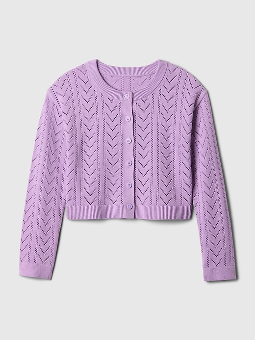Image number 4 showing, Kids Pointelle Sweater