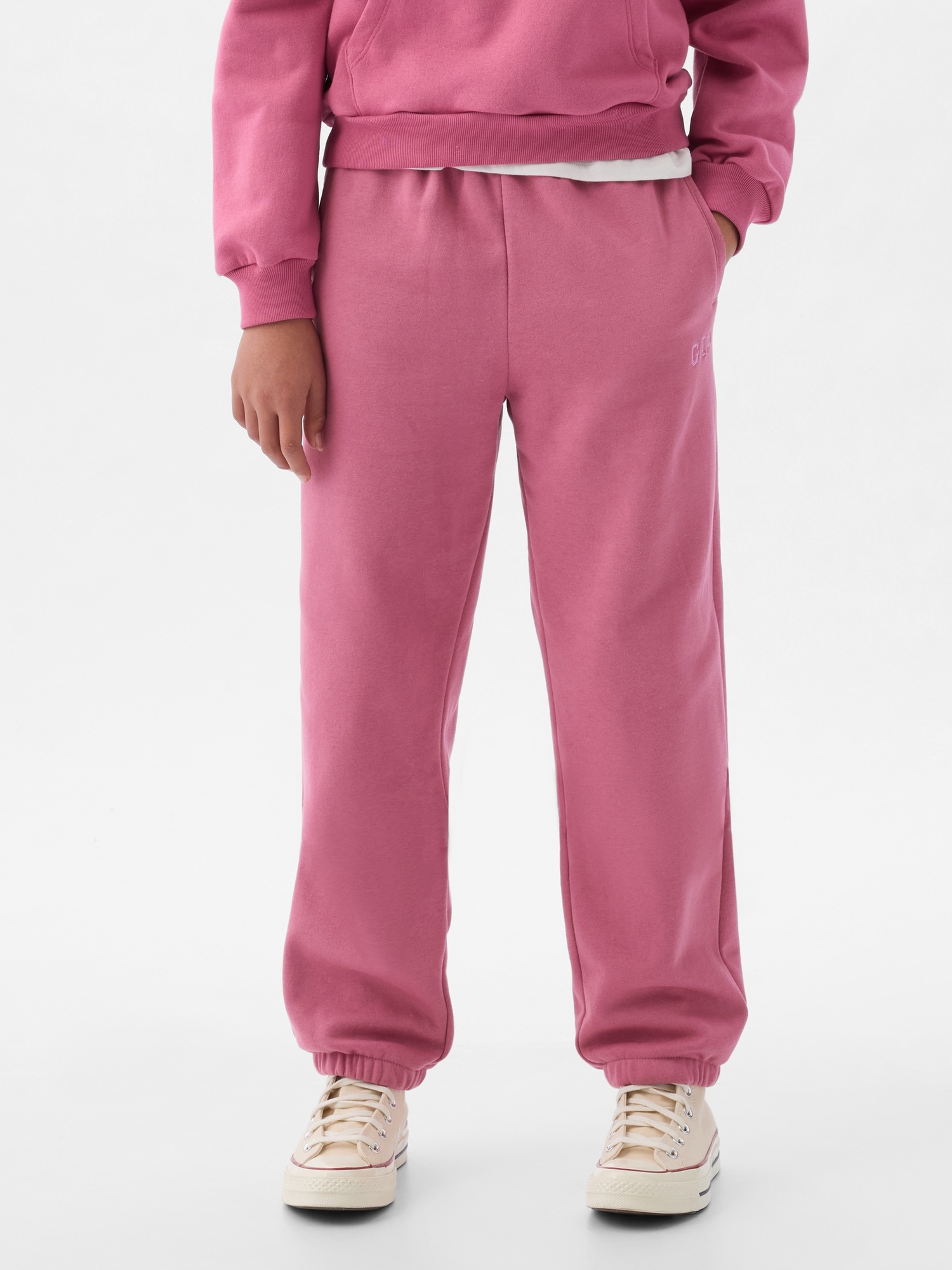 GAP Girls Tracksuit Trousers Joggers 3-4 Years Pink Cotton Sports