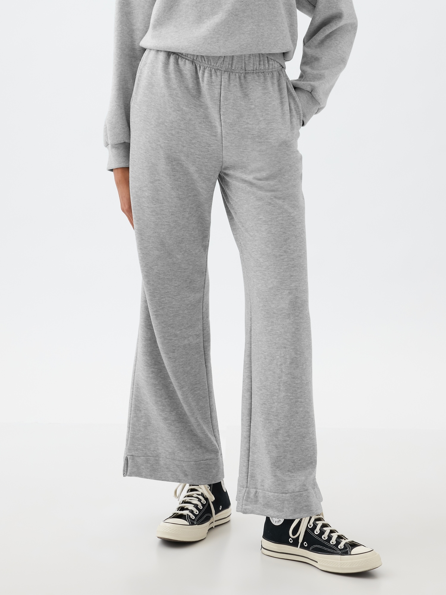 Straight sweatpants - Light grey marl - Ladies
