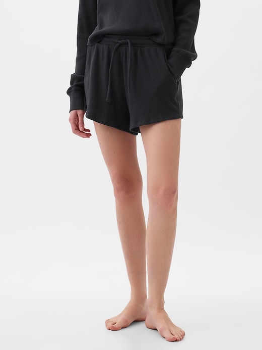 Image number 4 showing, Waffle PJ Shorts