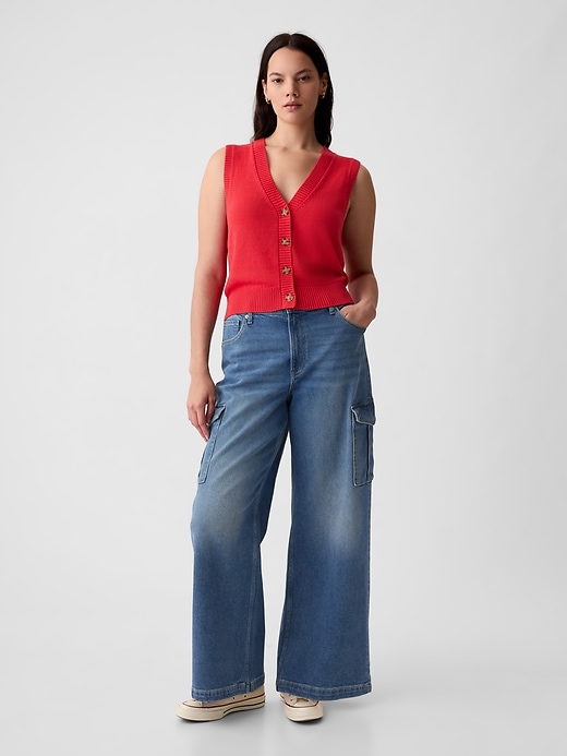 Image number 10 showing, High Rise Stride Wide-Leg Jeans