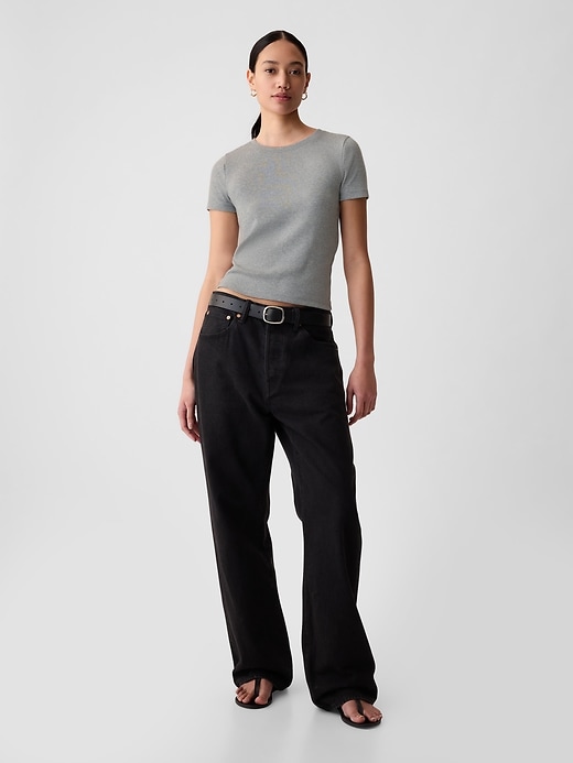 Image number 3 showing, Modern Rib Cropped T-Shirt