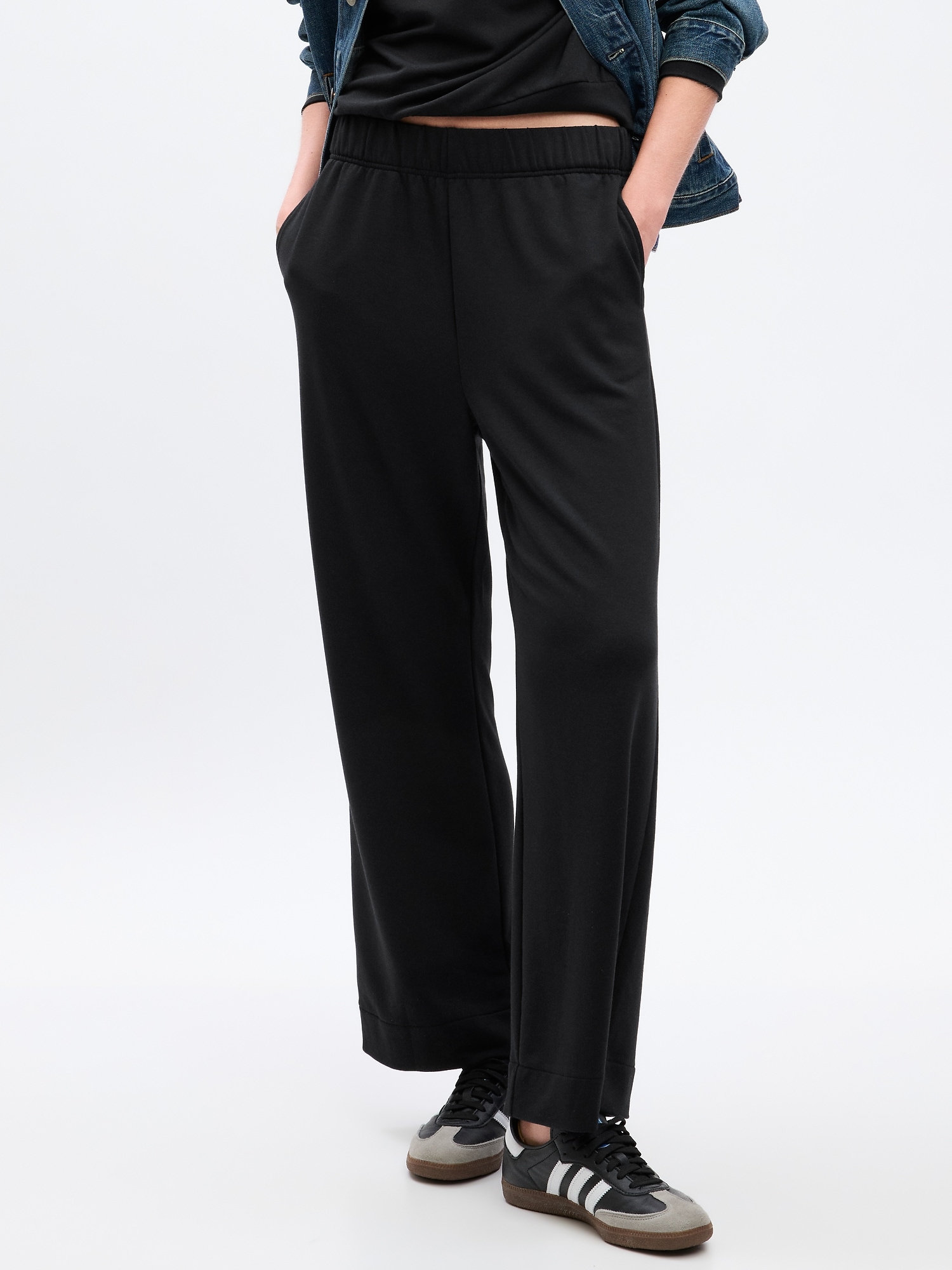 Mid-Waisted Track Pants with 2 Pockets