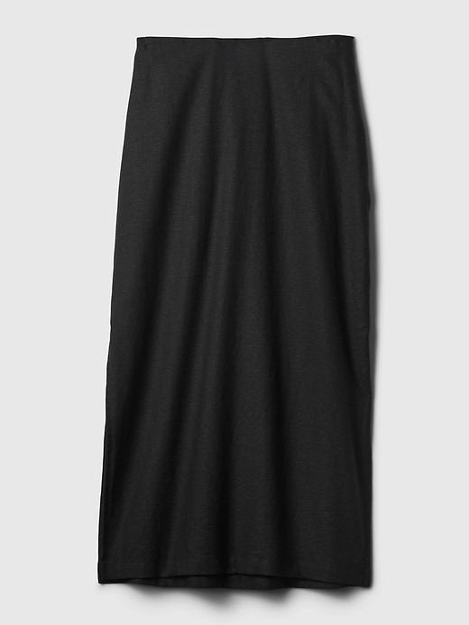 Image number 8 showing, Linen-Blend Maxi Skirt