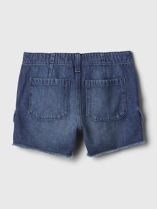 Image number 5 showing, Kids Low Rise Stride Cargo Denim Shorts