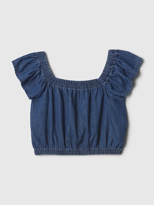 Image number 5 showing, Kids Flutter Denim Top