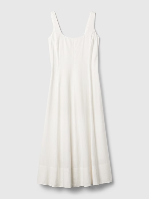 Image number 6 showing, Linen-Blend Midi Dress