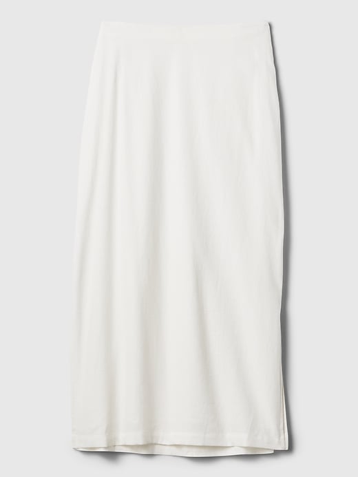 Image number 4 showing, Linen-Blend Maxi Skirt